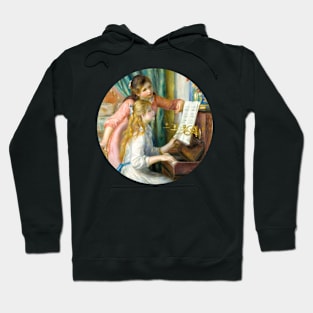 Two Young Girls at the Piano Hoodie